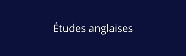 Études anglaises